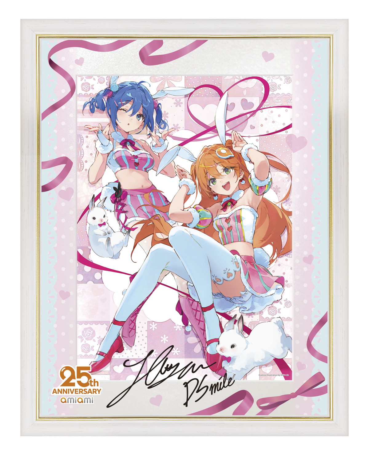 25周年を迎えたフィギュア・グッズショップ「あみあみ」の看板娘「あみこちゃん」の歴代イラスト展示イベントが開催!
