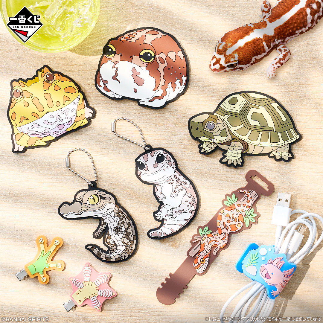 「爬虫類＆両生類」だけの一番くじ第2弾が7月25日より登場！爬虫類や両生類との日常をテーマに、フィギュアや雑貨がラインナップ