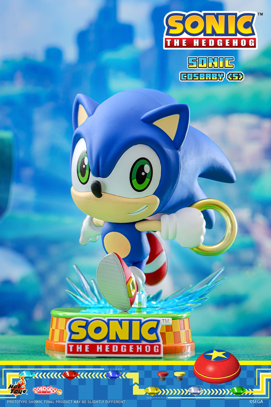 ホットトイズより「ソニック・ザ・ヘッジホッグ」のデフォルメフィギュアが登場!「コスビ」と「コスベイビー」シリーズに大集合!