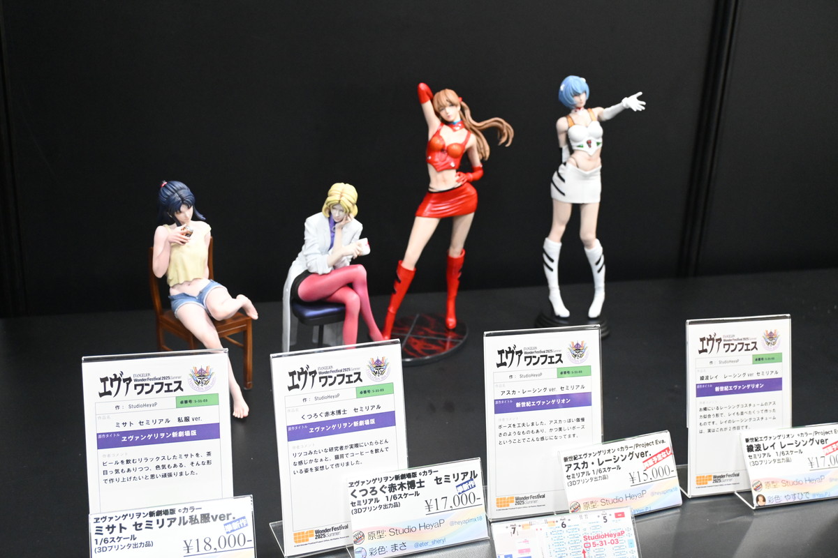 【ワンフェス2025夏フォトレポート】ユニオンクリエイティブブースから「学園アイドルマスター」月村手毬、エヴァワンフェス特設ブースから「式波・アスカ・ラングレー」などのフィギュアを紹介！